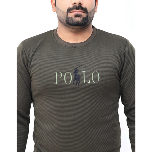 RAPL LURN PREMIUM EMBROIDERED LOGO SWEATSHIRT GREEN