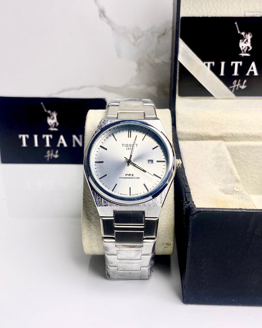 Exclusive Prx Silver Dial Chain Watch ⌚️