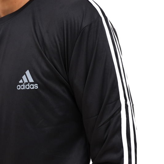 ADS PREMIUM MESH TRI-COT TRACKSUIT MEN BLACK