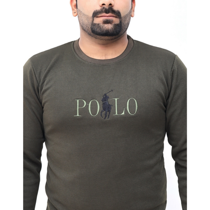 RAPL LURN PREMIUM EMBROIDERED LOGO SWEATSHIRT GREEN