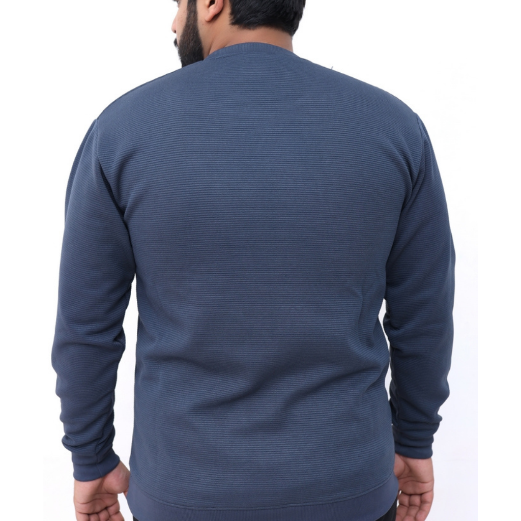 RAPL LURN PREMIUM EMBROIDERED LOGO SWEATSHIRT BLUE