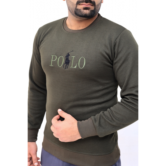 RAPL LURN PREMIUM EMBROIDERED LOGO SWEATSHIRT GREEN