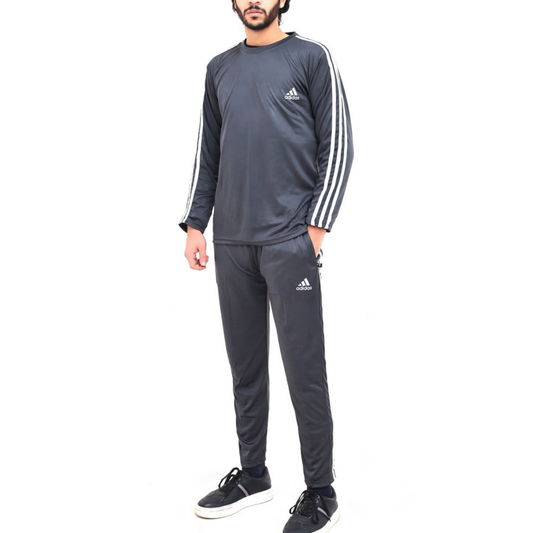 ADS PREMIUM MESH TRI-COT TRACKSUIT MEN GREY