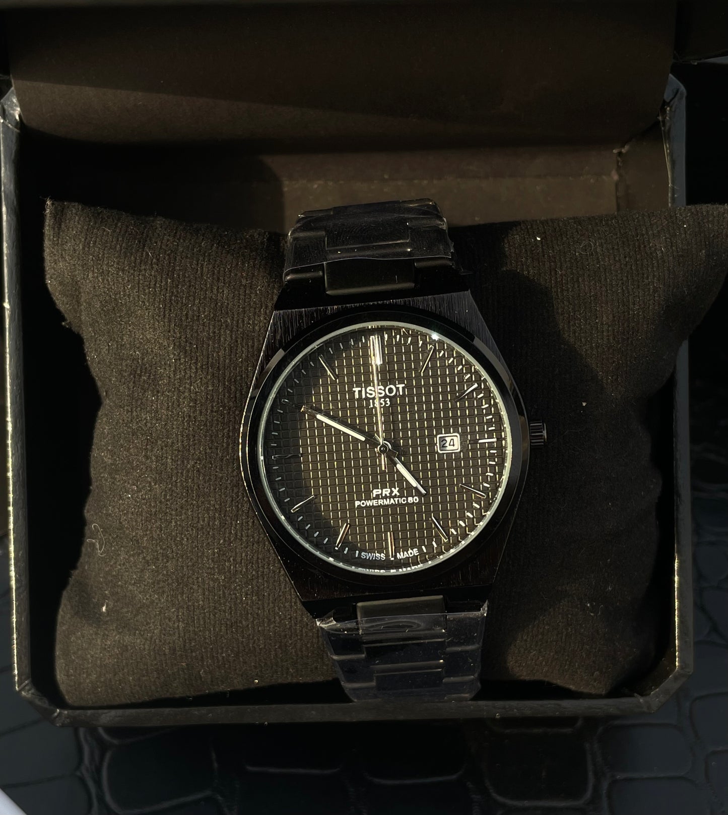 All Black Prx Watch 🔥
